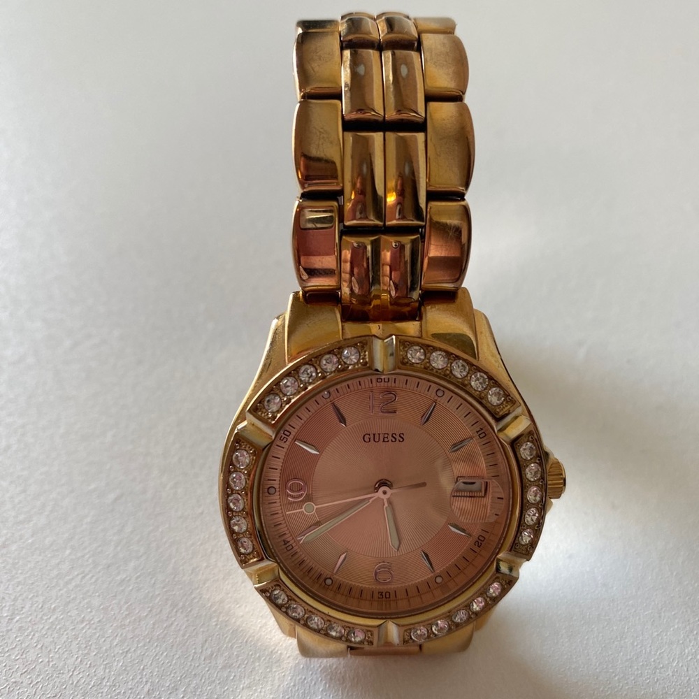 Guess Women’s Gold Stainless Steel Waterpro Watch